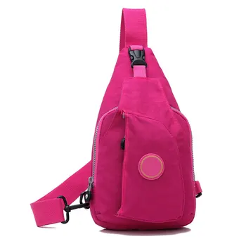 New Fashion Men Women Waterproof Nylon Chest Pouch Bag Shoulder Sling Bag Male Casual Functional Nylon Cross Body Bags