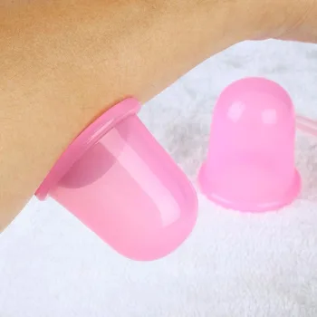 4pcs/Set Healthy Care Anti Cellulite Silicone cup cupping Vacuum Family Full Body Massage Helper