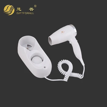 GIFTFORALL Wall Mounted Hair Dryer Professional Eur Plug Third Gear Hair Dryer For Hotel Household Bathroom Blow Dryer 67220-2