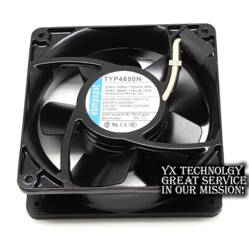 Full metal 120*120*38mm TYP-4650N 12038 230V double ball AC cooling fan for EBMPAPST