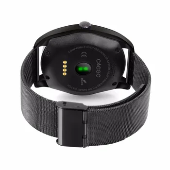 K89 Smart Watch Metal MTK2502C Heart Rate Monitor for Android IOS Bluetooth Smart Watch Classic Health Metal Smartwatch