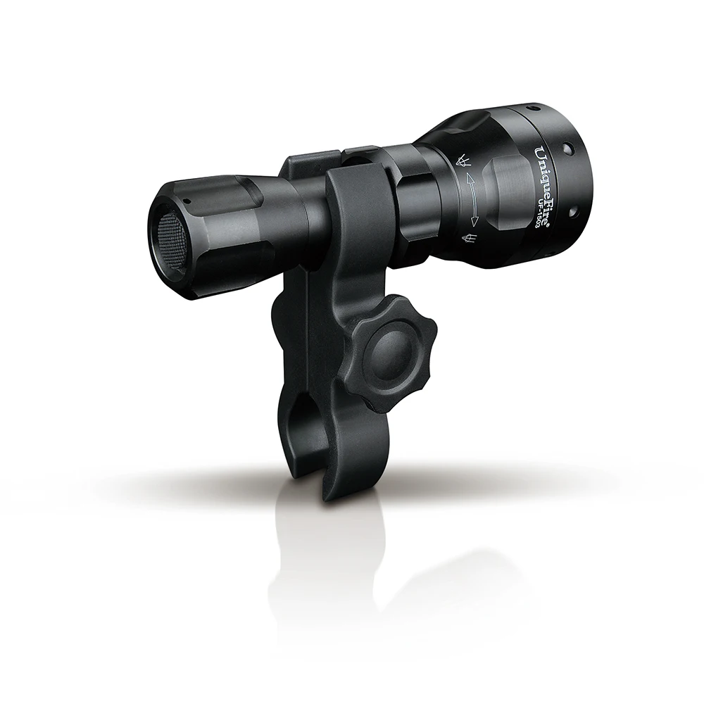 UniqueFire UF1503 Black Night Vision 850nm IR Led Flashlight Infrared Light 50mm Lens T50 Torch + Gun Mount For Night Hunting