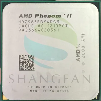 AMD Phenom X4 965 3.4GHz Quad-Core CPU Processor X4 965 HDZ965FBK4DGM 125W Socket AM3 938pin