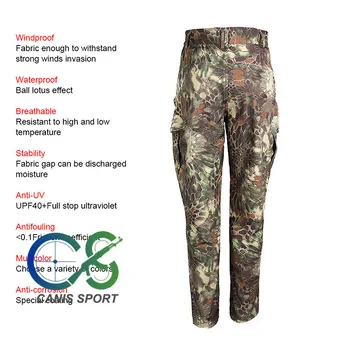 Tactical Military Outdoor BDU Set 100D Waterproof Stretch Fabric Outerlining For Outdoor Hunting Sports CL34-0066
