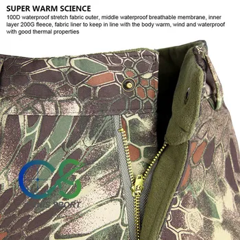 Tactical Military Outdoor BDU Set 100D Waterproof Stretch Fabric Outerlining For Outdoor Hunting Sports CL34-0066