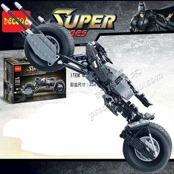 Batman VS superman moto bike 35cm length model assembling building block toy