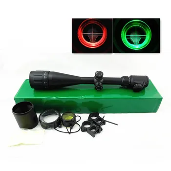 Military Riflescope 6-24x50 EG Red Green Illumination Long Range Hunting Air Rifle Optics Scope with Sunshade