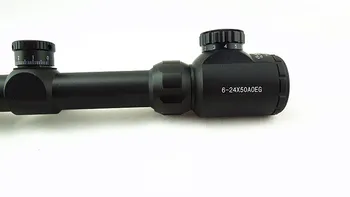 Military Riflescope 6-24x50 EG Red Green Illumination Long Range Hunting Air Rifle Optics Scope with Sunshade