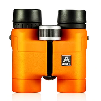 Compact Binoculars for Bird Watching Asika 8x32 HD Military Telescope for Hunting and Travel with strap High Clear Vision Orange