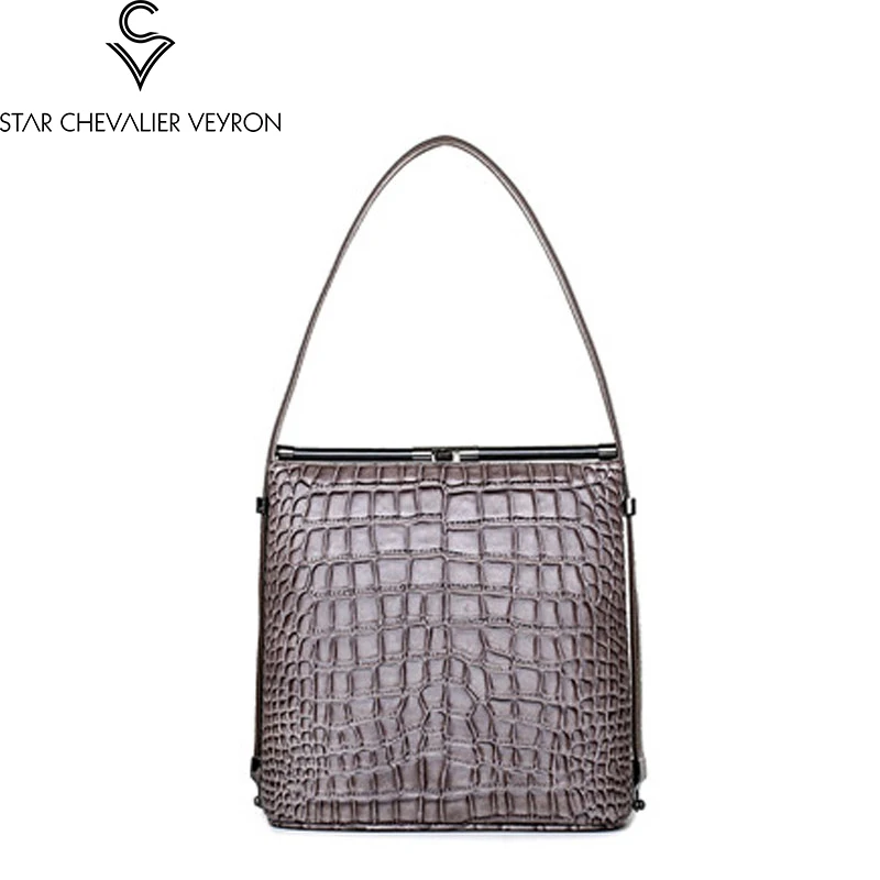 2017 new women bag handbags fashion simple small bags Croco Leather handbag women messenger bags crocodile pattern