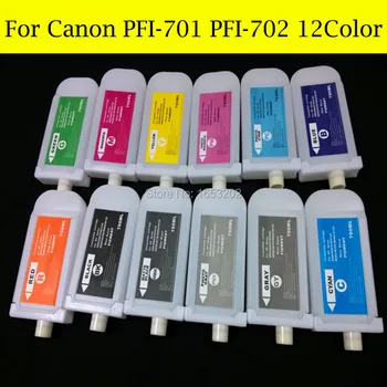700ML For Canon PFI-701 PFI-702 Refill ink Cartridge For iPF8100,iPF9100,iPF8110,iPF9110 Printer Without Chip