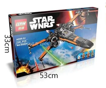 Star Wars X Wing Poe's Fighter 748pcs Building blocks assembled children educational DIY models compatible with original box