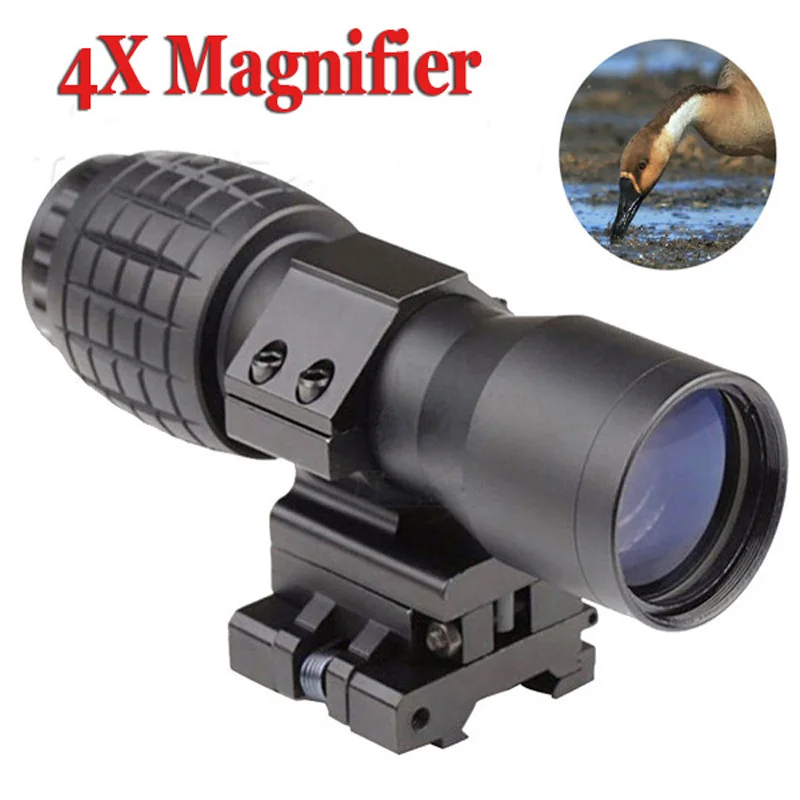 4X Magnifier FTS Flip to Side for Similar Scopes Sights