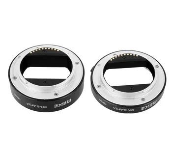 Meike MK-S-AF3-A Metal Extension Tube Close Shot Adapter Ring Lens for Auto Focus Sony NEX Micro DSLR (10mm, 16mm) E-Mount Came.