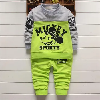 2017 New Boy's Clothing Spring Autumn Baby Sets Cotton Boy Tracksuits Kids Sport Suits Cartoon