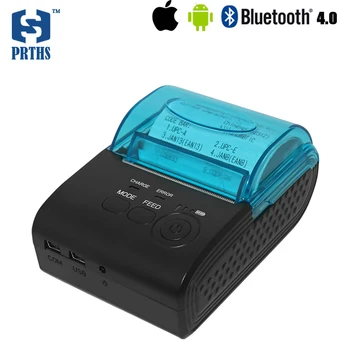 58mm portable pos receipt printer IOS bluetooth mini printer support USB and RS232 interface for mobile bill printing