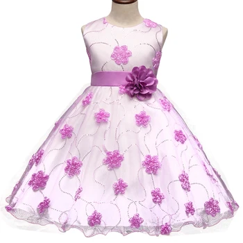 Fantasy Baby Kids Clothing Brand Clothes Flower Princess Wedding Party Christmas Children For Girl and Style Dresses