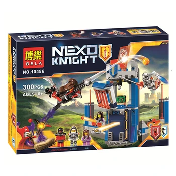 BELA Knights Building Blocks Merlok's Library 2.0 Buildable Figures Compatible 70324 gift Nexus Knights Child Educational Toys