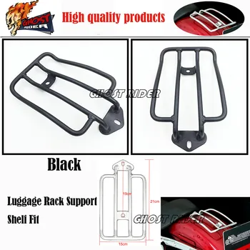 Motorcycle Luggage Rack Support Shelf Fit fits for Stock Solo Seat H~arley Sportster XL883 XL1200 2004-2012 Luggage Carrier Chro