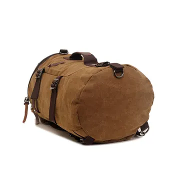 Augur Canvas Shoulder Backpack Single Shoulder Crossbody Bag Leisure Large Capacity MultiFunctional Men's Bag Travel Men Package