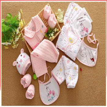 18 piece Cotton Newborn Baby Clothing Gift Sets Autumn / Winter Thick Infant Clothes Baby Girls Boys Clothes