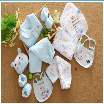 18 piece Cotton Newborn Baby Clothing Gift Sets Autumn / Winter Thick Infant Clothes Baby Girls Boys Clothes