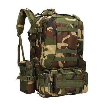 Upgraded version of large-capacity mountaineering package military fans outsourcing multi-functional hiking combination backpack