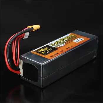 Rechargeable Lipo Battery ZOP Power 11.1V 5500mAh 3S 35C Lipo Battery XT60 Plug With Battery Alarm