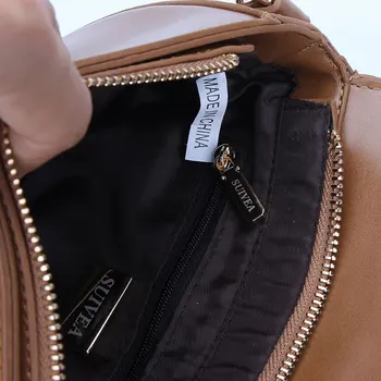 SUIVEA Brand Women Handbags With Fashion Design 2017 Metal Ring Handle Bags Girls Vintage Lady Wallet Female Rivet Shoulder Bags
