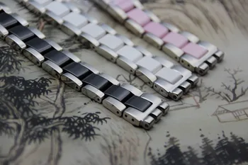 Strap for Swatch Strap Female Ceramic 17mm for Swatch Snow White YGS716 YAS100 YLS141