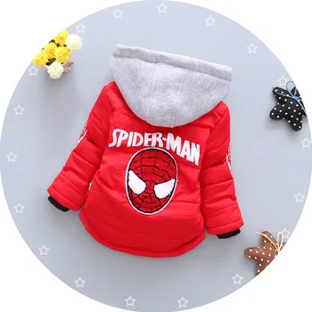 Autumn New Baby Boy's Coat Winter Thickening And Flocking Cotton-padded Jacket 1-3 Years Old Winter Jackets Boys