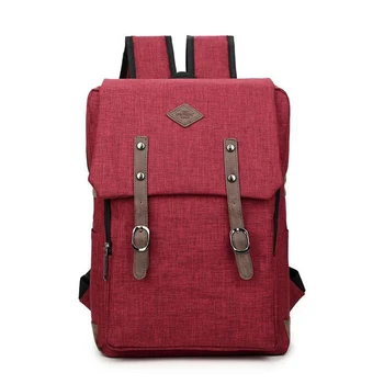 Men's Canvas 16 Inch Backpacks Bolsa Mochila Laptop Notebook Solid Women luggage Bags Backpack School Rucksack Satchel