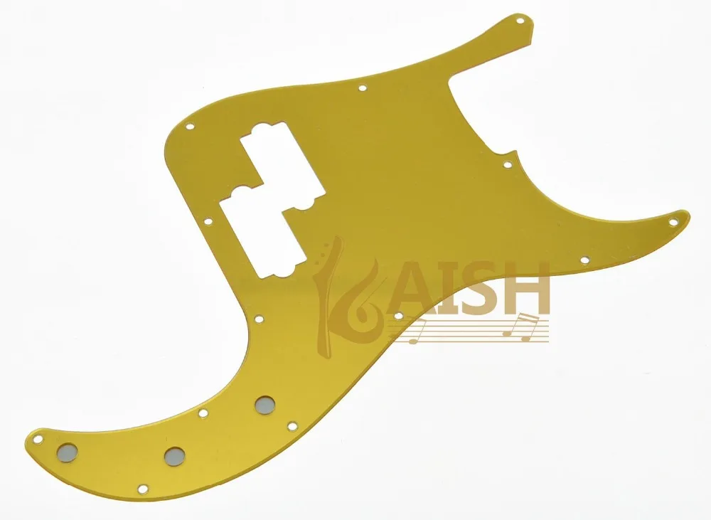 Gold Mirror P Bass Pickguard PB Scratch Plate Fits USA Precision Bass Guitar