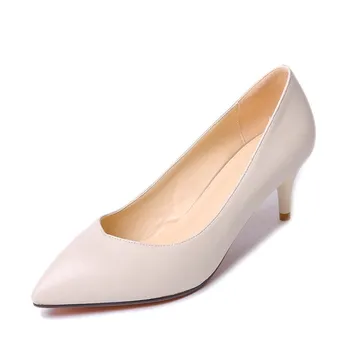 Spring Solid Work Shoes Pointed High Heels Wedding Shoes Women Pumps Sy-2274
