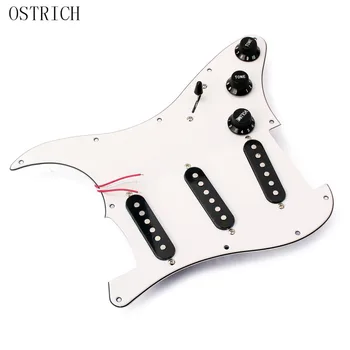 Most Popular New Alnico V Magnetic Strat Electric Guitar Prewired Pickguard with 3 Pickups