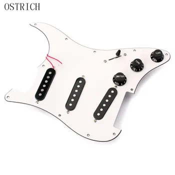 Most Popular New Alnico V Magnetic Strat Electric Guitar Prewired Pickguard with 3 Pickups