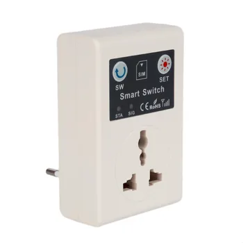 ACEHE EU Plug 220V Phone RC Remote Wireless Control Smart Switch GSM Socket Power Plug for Home Household Appliance