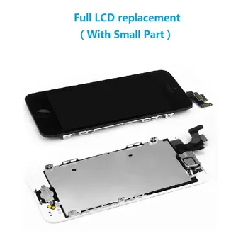 LCD Touch Pad For iPhone 5C 5S 5 LCD Display Touch Screen Digitizer+Home Button+Front Camera+Sensor cable For iPhone 5C 5S 5