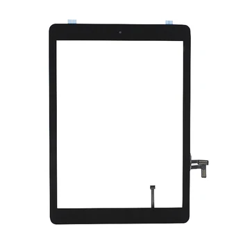 ALANGDUO 5pcs Original for iPad Air 5 A1474 A1475 A1476 Apple Touch Screen Digitizer Glass Panel Replacement with Home Button