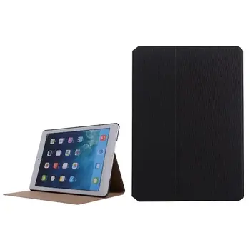 Hot sell fashion For New iPad 9.7 2017 Model 2 Folding pu Leather Cover Smart bark grain style For Apple iPAD 9.7 2017 case