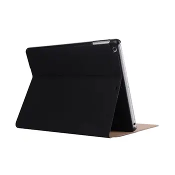 Hot sell fashion For New iPad 9.7 2017 Model 2 Folding pu Leather Cover Smart bark grain style For Apple iPAD 9.7 2017 case