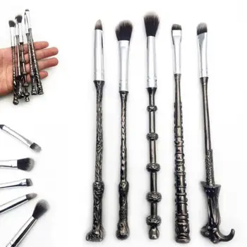 5PCS/PACK magic wand Makeup Brush Set Soft Synthetic Professional Cosmetic Makeup Foundation Powder Blush Brushes A5