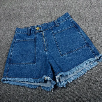The Spring Of 2017 The New Denim Shorts Female Flash Of Tall Waist Show Thin Wide-legged Pants Big Yards Hot Pants