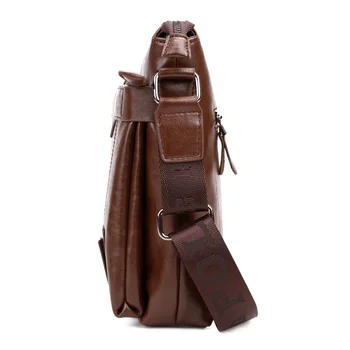New Men's Leather Messenger Bags Portfolio Office Bag Quality Travel Shoulder bag Handbag for Man crossbady bag