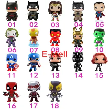Batman Cosplay 10cm/3.9in Iron Man Captain America Q-version cute GK Garage Kit Action Figures Model Toys Dolls