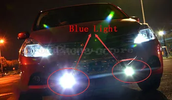 1 Pair Super Bright 18W Blue LED Eagle Eye Hawkeye Car Headlight DRL Daytime Running Light Driving Fog Daylight Safety Head Lamp