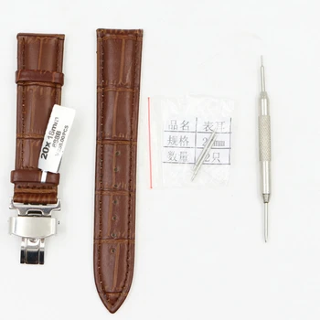 New Soft Durable Watch Accessories Watches Bracelet Belt Genuine Leather Band Watch Strap 14 16 18 19 20 22 24 mm Watchbands