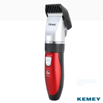 Kemei Men's Haircut Machine Rechargeable Electric Adjustable Hair Clipper Trimmer