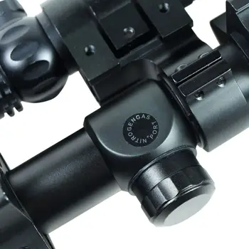 Pro 3-9x40 Hunting Rifle Scope Mil-Dot illuminated Snipe Scope & Green Laser Sight Airsoft