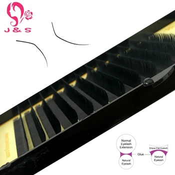 Matte Ellipse Flat 4Trays 0.15 L curl False Eyelash Extensions China Factory Wholesale Price